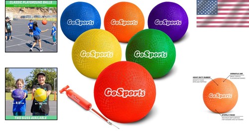 Max-Grip 6-Pack of 10" Rubber Playground Balls - Perfect for Kids' Outdoor Fun - Picture 2 of 8
