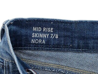 TOMMY HILFIGER Women Nora Mid Rise Skinny Jeans Size W27 L26