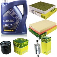 Motor-ÖL 5L Mannol Classic 10W-40+MANN-FILTER Filterpaket FüR Skoda Fabia 6Y2