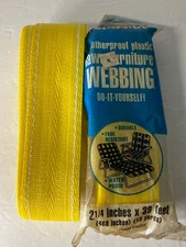 VINTAGE OCEANSIDE LAWN FURNITURE WEBBING LOT NEW IN PACKAGE PLUS BONUS ROLL
