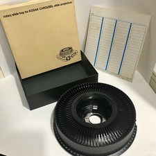 Vintage Kodak Carousel Rotary 80 Slide Tray For Slide Projectors Keystone W/Box