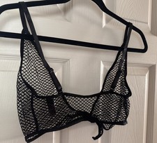     Dreamgirl Fishnet Lingerie Tied Halter Top One Size    