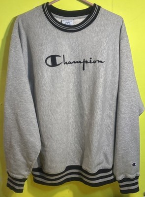 Vintage 90's Champion Reverse Weave Sweatshirt Crewneck Embroidered Spellout L