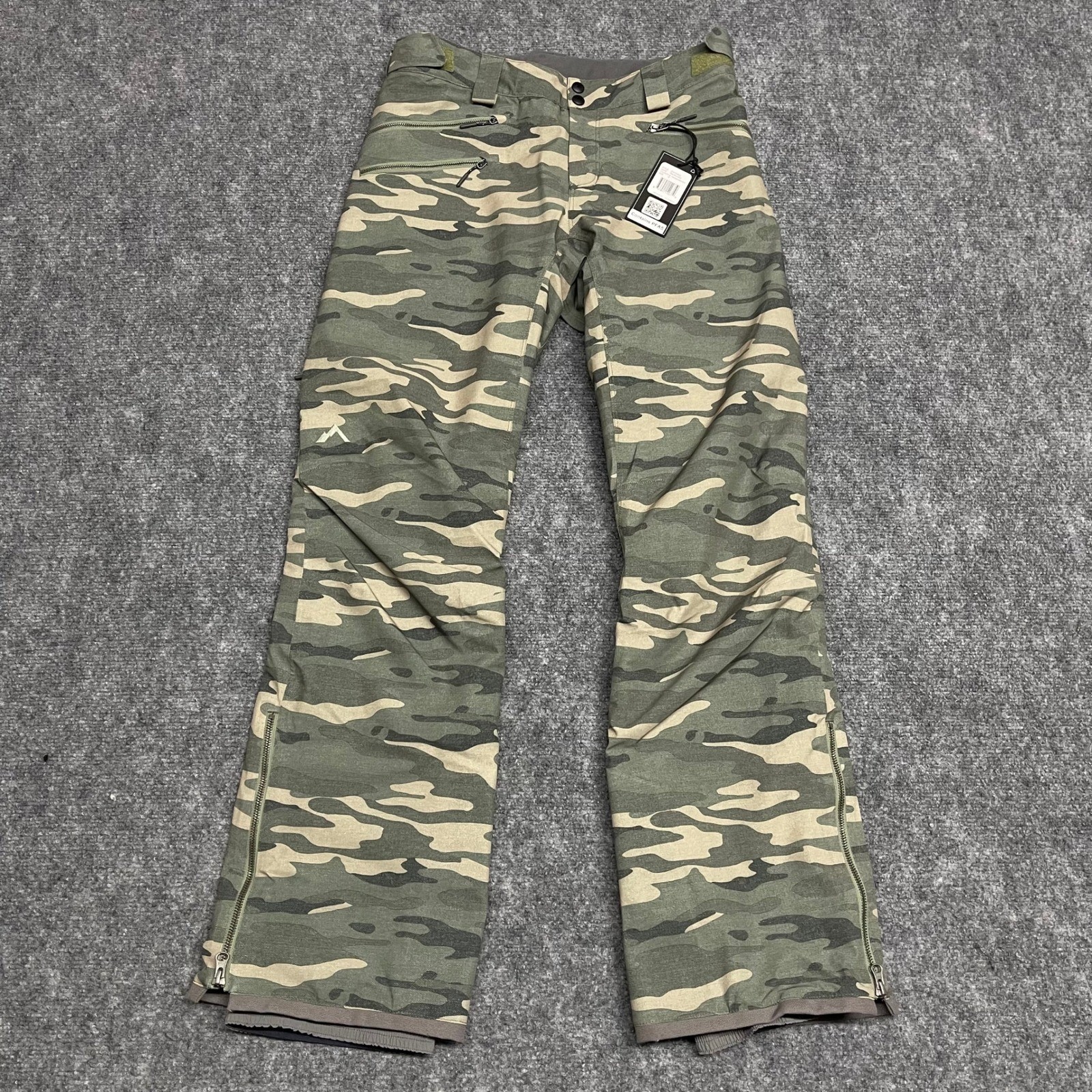 Strafe Aspen Pika Pant Womens Medium Green Distressed Moss Camo Ski Snowboard