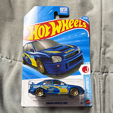 Hot Wheels 2002 Subaru Impreza WRX HW J-Imports Blue 1:64 Diecast Unopened