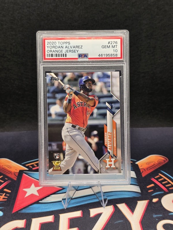 2020 Topps Yordan Alvarez #276 Orange Jersey (RC) Rookie Card PSA 10 - Quantity