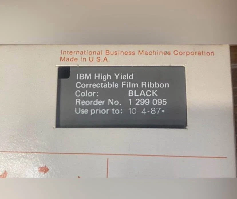 Vintage NOS Case Of 11 IBM High Yield Correctable Film Ribbon #1299095 - Image 2 of 2