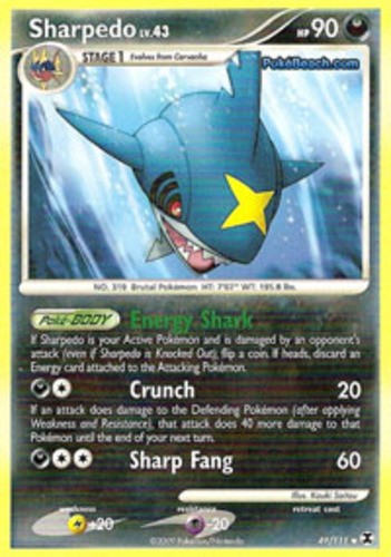 Pokemon - Sharpedo - 49/111 - Uncommon - Rising Rivals - NM