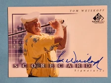 2002 Upper Deck SP Game Used Scorecard Signatures AUTO Tom Weiskopf #SS-WE ⛳