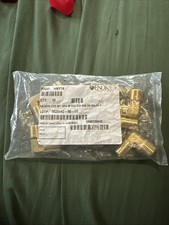 Brass Hose Barbed Elbow Fitting 5/8" Barb x 1/2" NPT Male 90 Degree