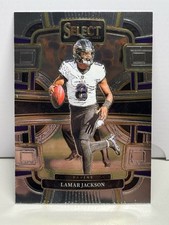 2023 Panini Select Lamar Jackson Concourse #7 Baltimore Ravens
