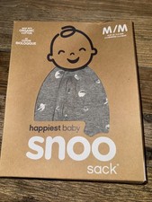 SNOO Sleep Sack Swaddle Happiest Baby Medium Grey With Planets - New
