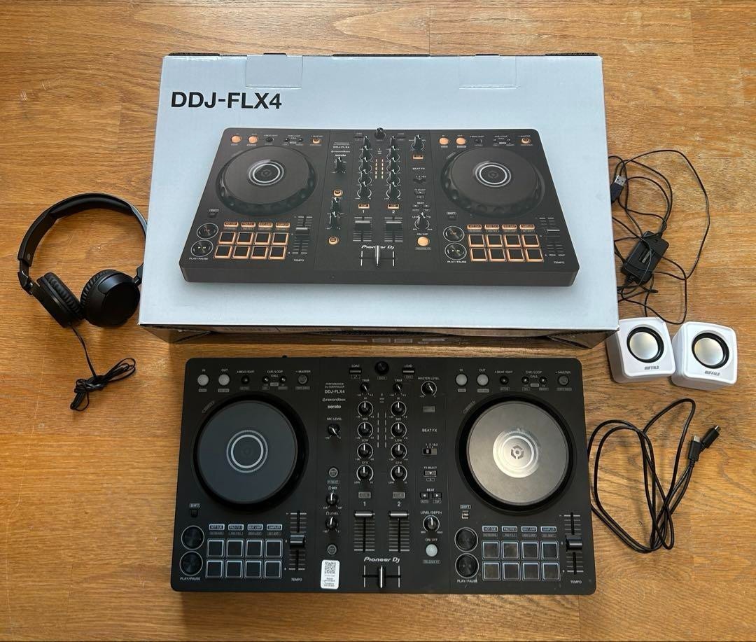 Pioneer DJ controller, DDJ-FLX4 2-channel, with box, tested