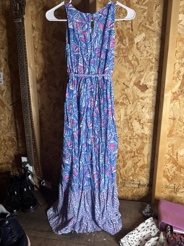 NWT Lily Pulitzer Target Girls Paisley Tier Maxi Dress Lg 20th Anniversary - Picture 2 of 6