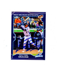 Peyton Graham 2025 West Michigan Whitecaps signed autograph baseball card e