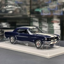 NOREV 1/18 Mustang Coupe 1965 Blue — Alloy Diecast Car Model