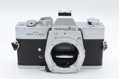 Minolta SRT 201 35mm Film SLR Manual Focus Camera Body, Chrome