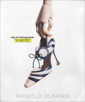 MANOLO BLAHNIK Footwear 1-Page PRINT AD Spring 2023 SEXY Jakala heels