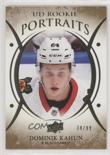 2018-19 Upper Deck UD Portraits Rookies Gold Foil 34/99 Dominik Kahun #P-65 0e3