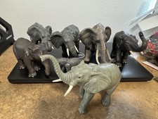 Rubber Elephant Toy Lot Of 7