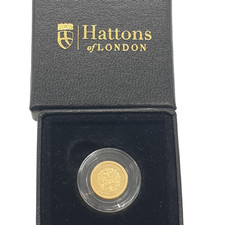 2023 Hatton of London 1/8 Sovereign 22ct Gold Coin Proof Charles III Coronation
