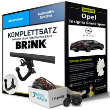 Für OPEL Insignia Grand Sport Z18 Anhängerkupplung abnehmbar +eSatz 13pol 17-