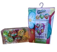 Shopkins Shower Curtain  Hooks - NEW IN PACKAGE - 72'' X 72''