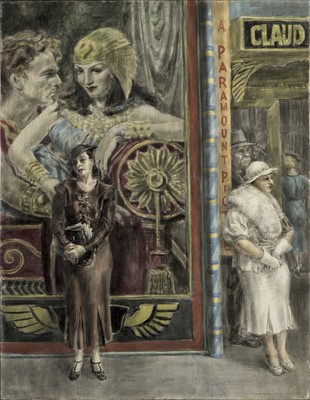 Reginald Marsh: A Paramount Picture 1934. Kunstdruck in Archivqualität, 8 x 10 Zoll.