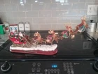 Vintage Bradford Exchange Coca Cola "Night Before Christmas" Illuminated Sleigh