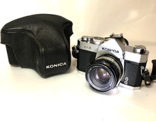 Exc 2 KONICA FTA, SLR lens set HEXANON f1.8 52mm film camera with camera cover