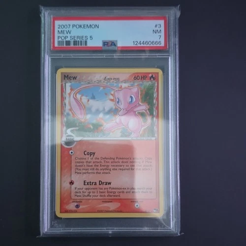 Pokémon Mew Delta Species Non-Holo Rare 003/017 POP Series 5 PSA 7