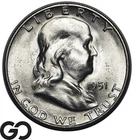 1951-S Franklin Half Dollar, Frosty Lustrous Gem BU++