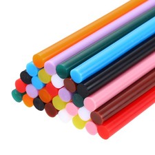 30pcs Mini Hot Glue Gun Sticks 4-inch x 0.28-inch for Glue Gun, 10 Colors 0.33 per stick