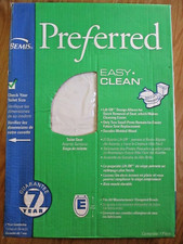 Bemis 1450EC 000 Toilet Seat White Elongated Molded Wood Easy Clean Closed Front