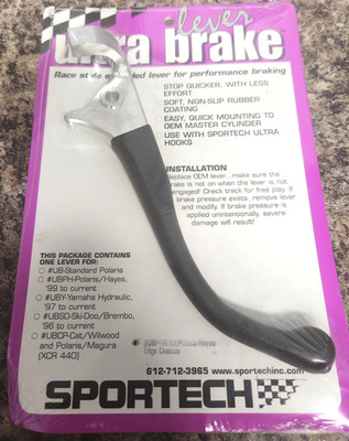 Sportech UBPHRBK 40107017 Extended Brake Lever Polaris with Hayes brakes, NOS