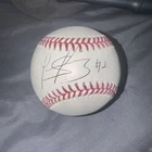 luis arraez signed baseball twins padres giants signed at White Sox game