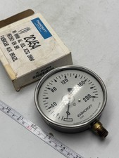 Ashcroft Pressure Gauge 2C454 1008 0-200 PSI 2in Dial Brass Socket