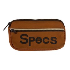 Vintage Gimbel Accessories Specs Brown Canvas Zippered Pouch Case 39403