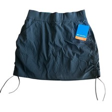 NWT COLUMBIA Women's All Seasons Ruched Black Skort Size S