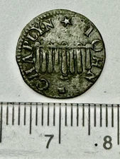 17th Century Token - Stick of Candles - JOHN CHAPLYN, CAMBRIDGESHIRE 25 (F492)