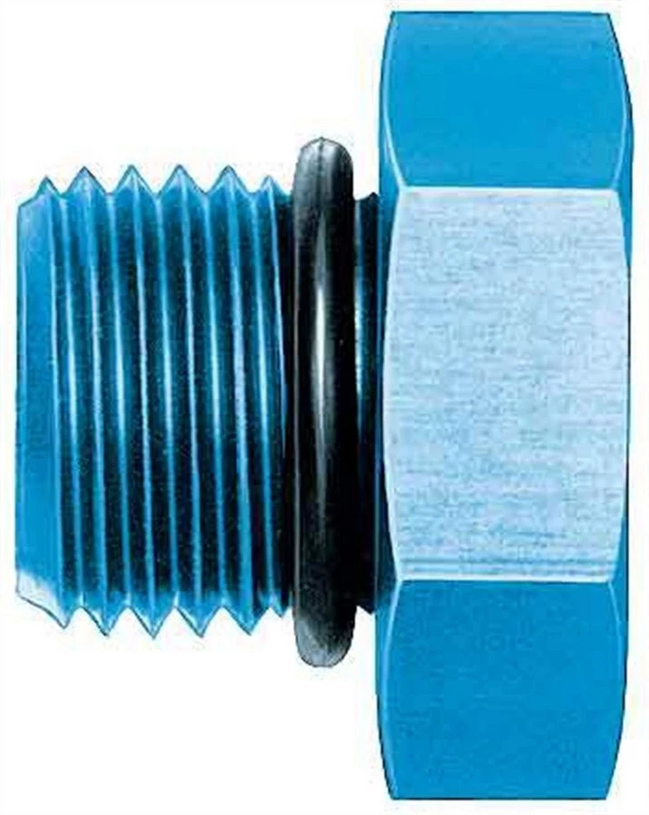 Aeroquip FCM3725, One Blue Aluminum #8 O-Ring Boss Plug Performance Racing Parts - Image 3 of 4
