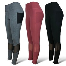 Women's High Waist Yoga Leggings with Pockets Gym Fitness Sports Pants