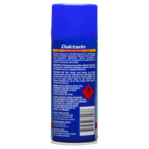 Daktarin Spray 100g Pressurised For Athlete's Foot Broad Spectrum Antifungal - Picture 2 of 2