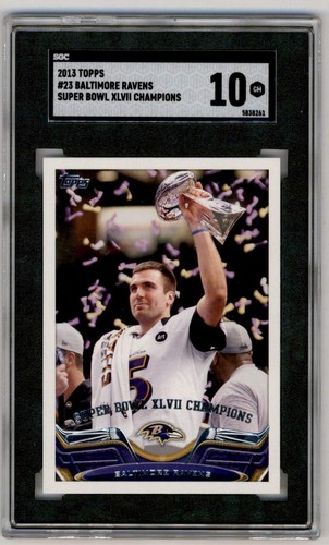 2013 Topps Baltimore Ravens Super Bowl XLVII Champions #23 SGC 10 - Picture 1 of 2