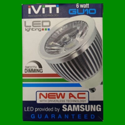 2x6W=50W Dimmbar LED GU10 2Pin 4000K Cool Weiß 390lm Reflektor Spot Glühlampen