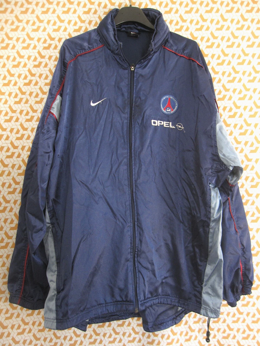 Veste Nike PSG Paris OPEL Toile 90'S Nylon Polyamide Vintage Homme