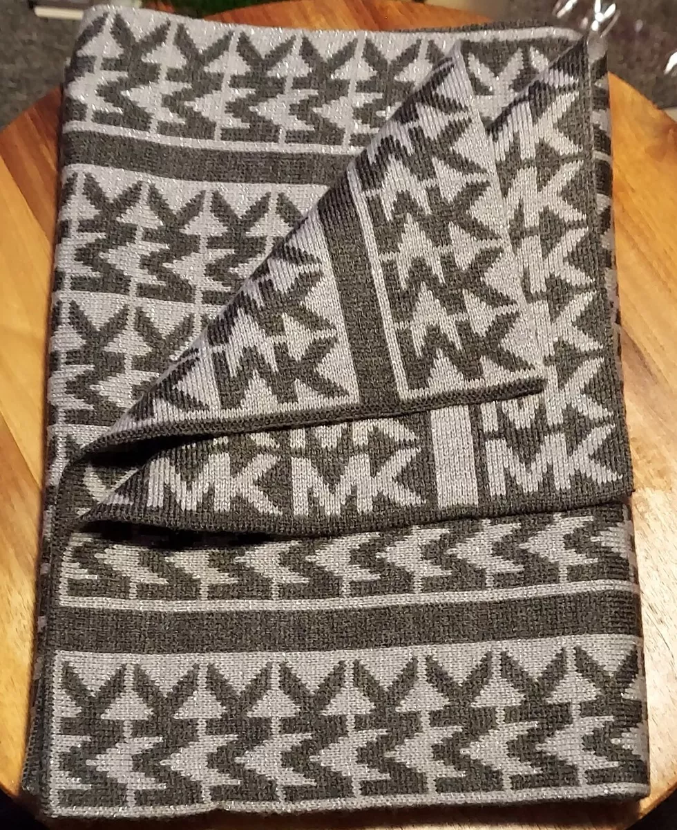 Michael kors cheap scarf womens silver