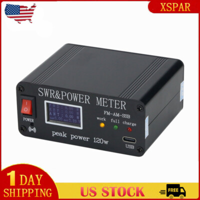 120W FM-AM-SSB 1.8MHz-50MHz SWR Power Watt Meter Peak Power PWR SWR Meter #USA