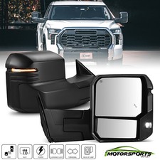 Fit 2022-2024 Toyota Tundra Power Heated Towing Mirrors Pair Turn Signal Bsm