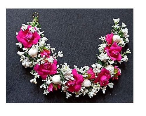 Beautiful Hair Gajra Garland Handmade Floral Hair Bun Hair Vine for Women @vd